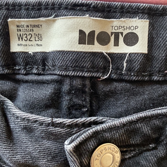 Black MOTO jeans size 30 - Picture 4 of 4